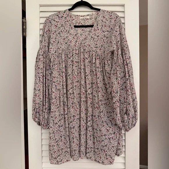 DOEN Pietra Dress — Cream Saint Claude Paisley | Size Medium EUC - Picture 4 of 7